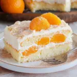 Schmandkuchen vom Blech mit Mandarinen