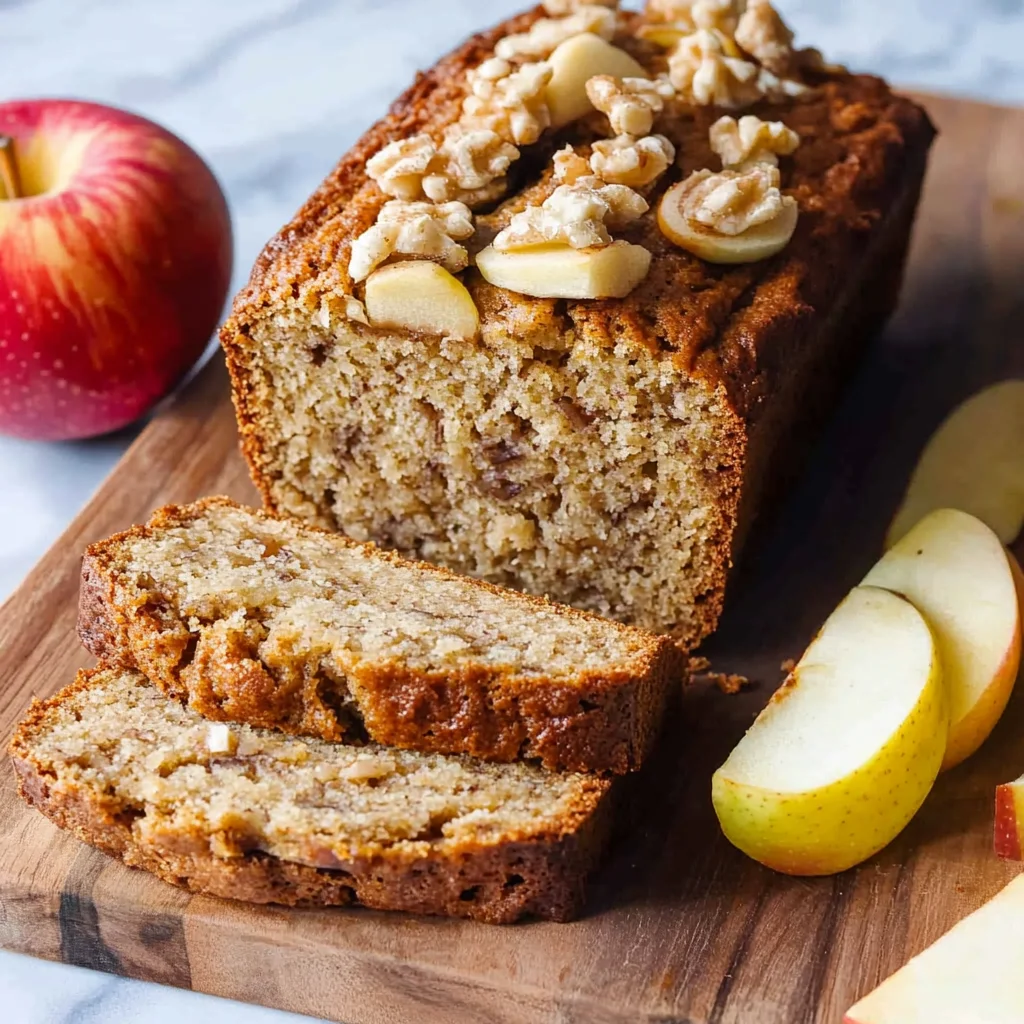 Bananenbrot mit Apfel