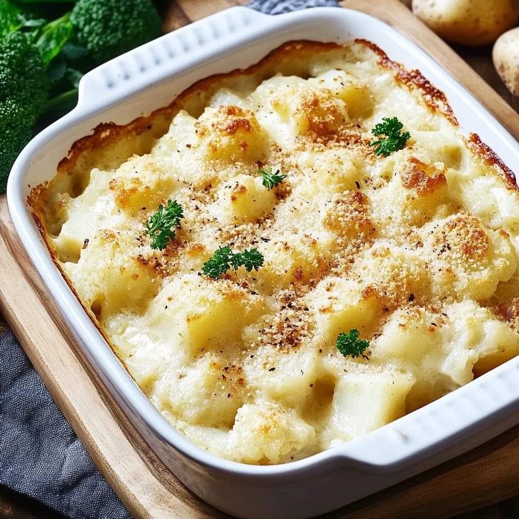 Blumenkohlauflauf mit Kartoffeln