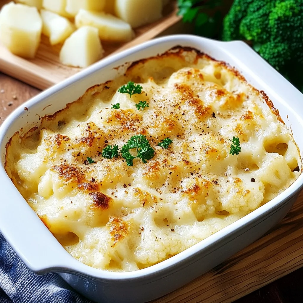Blumenkohlauflauf mit Kartoffeln
