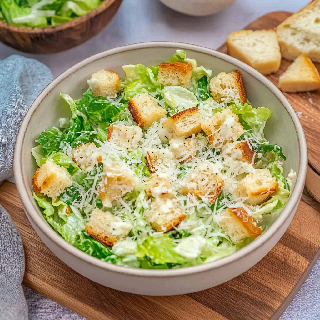 Caesar Salad - ohne Ei & Sardellen