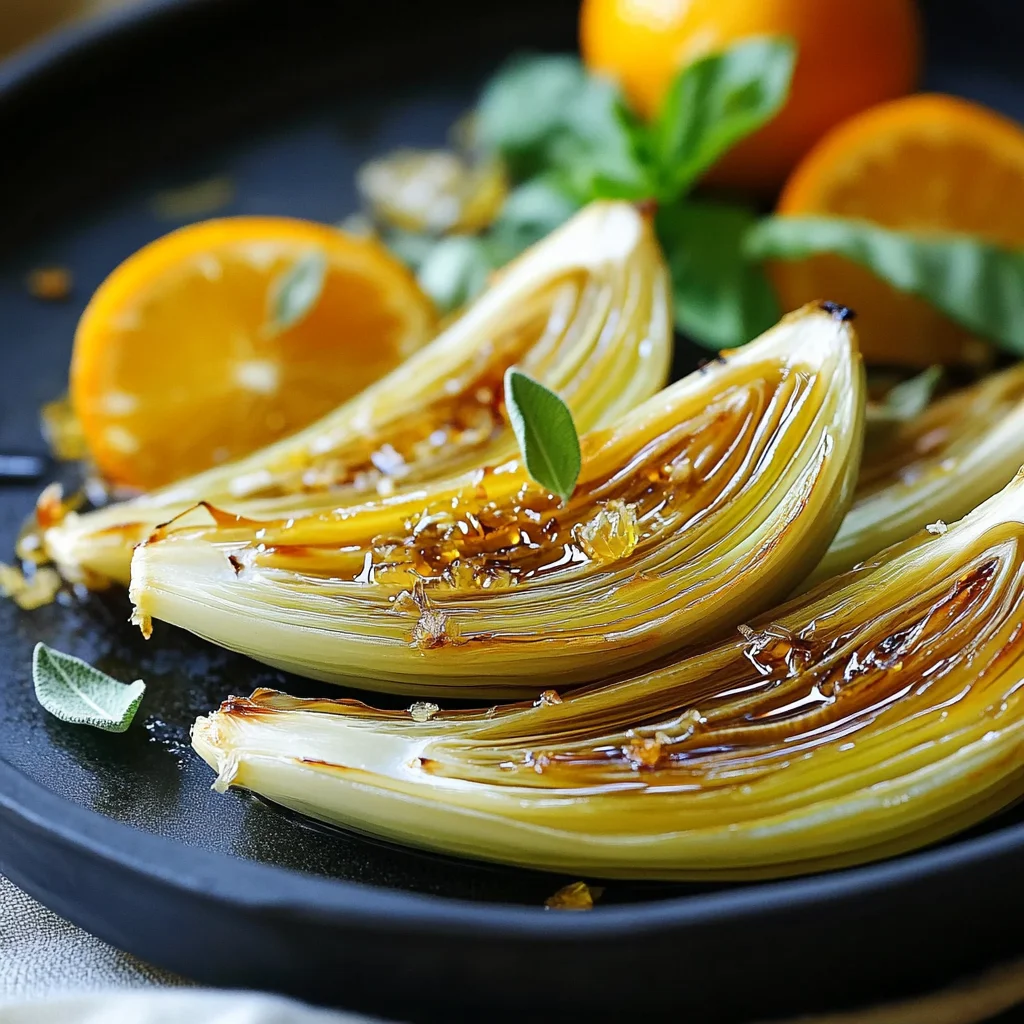 Chicorée gebraten mit Orange und Honig