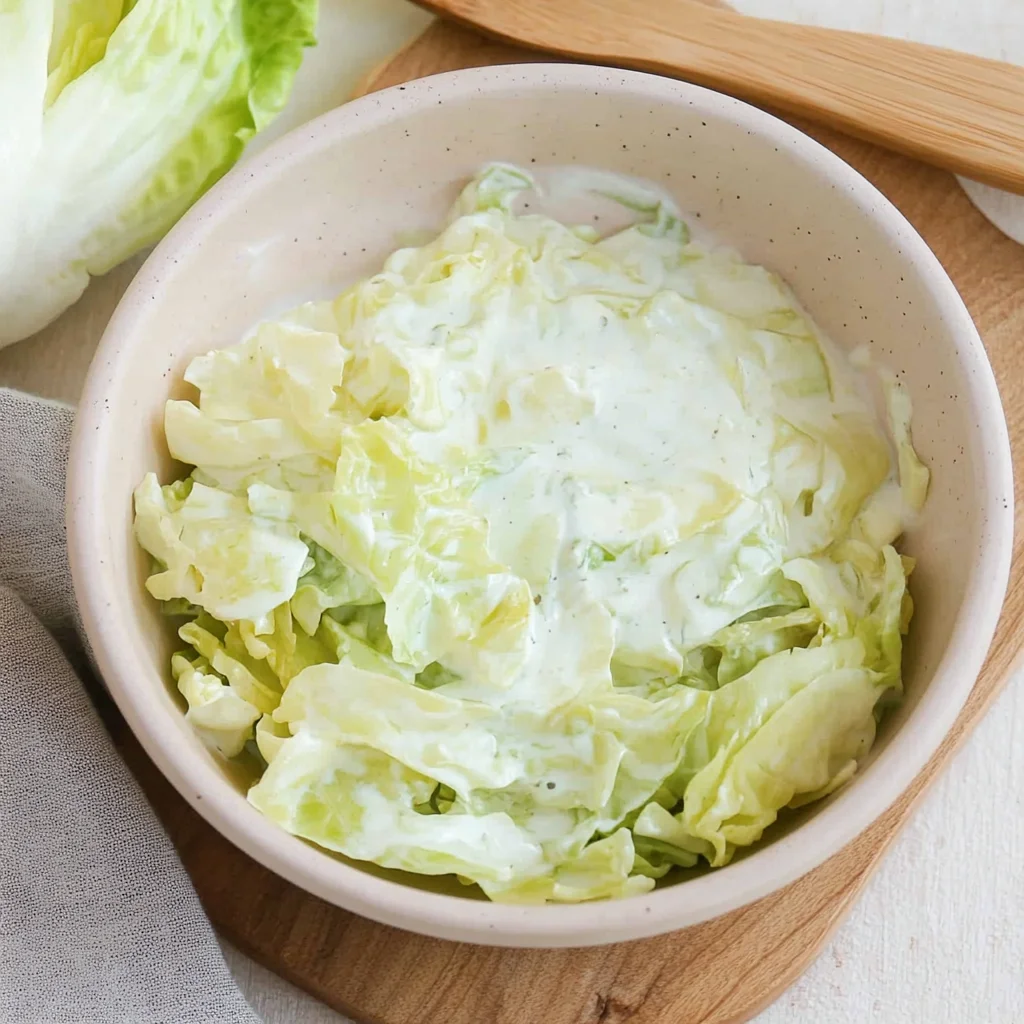 Eisbergsalat-Dressing mit Schmand und Zitrone