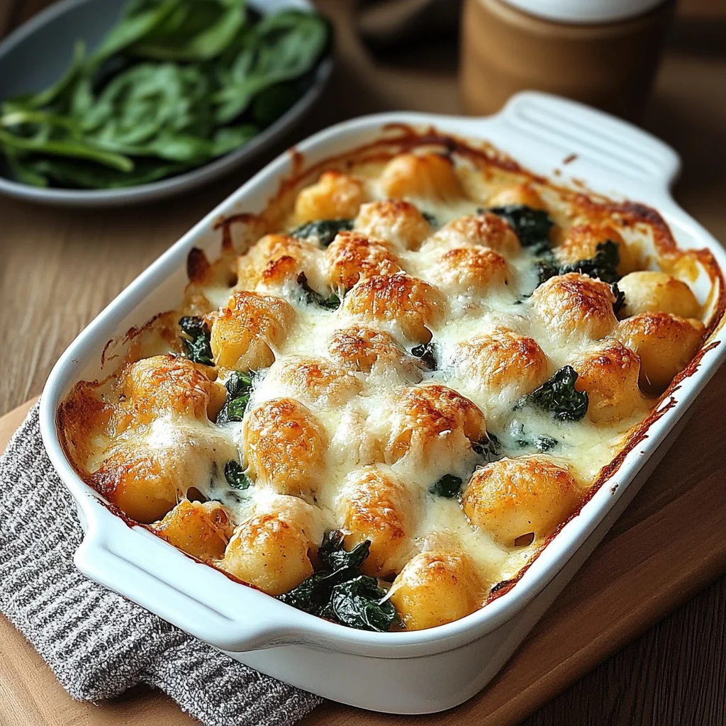 Gnocchi-Spinat-Auflauf