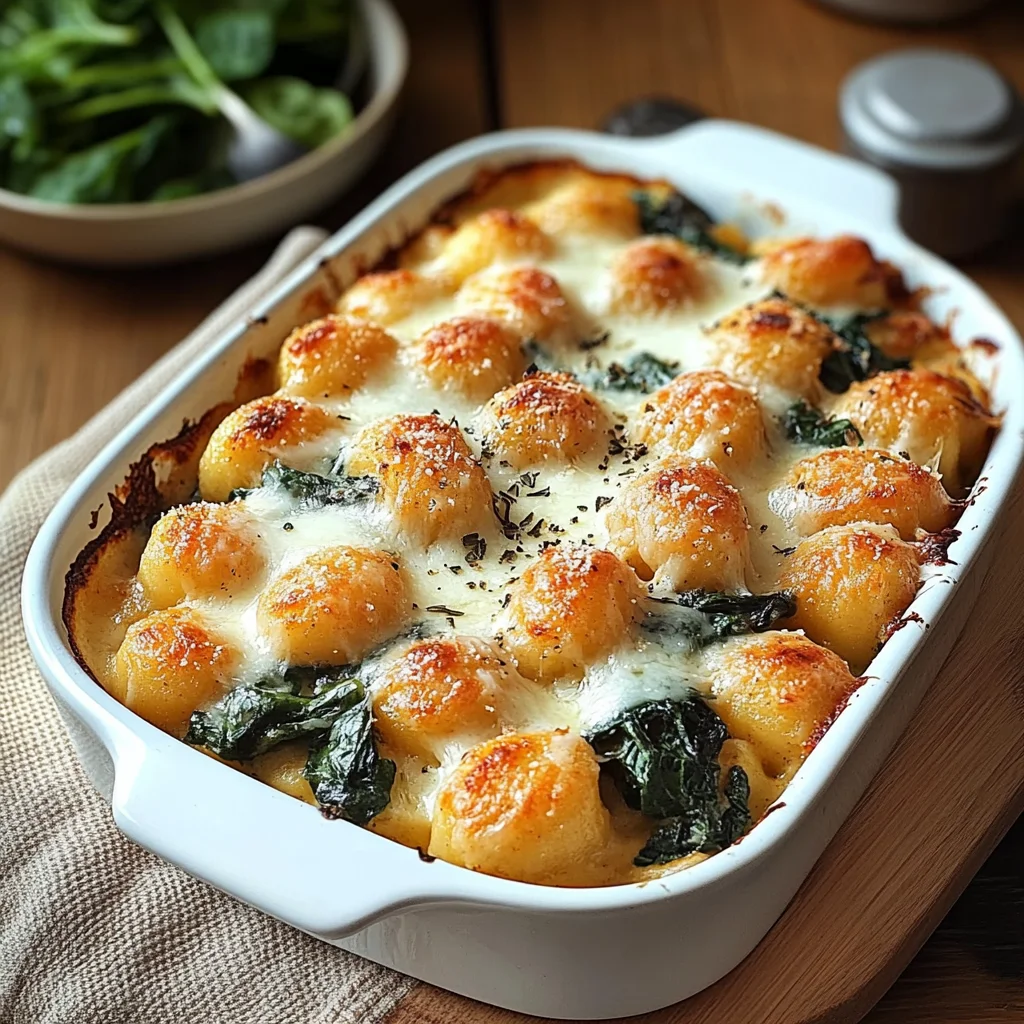 Gnocchi-Spinat-Auflauf