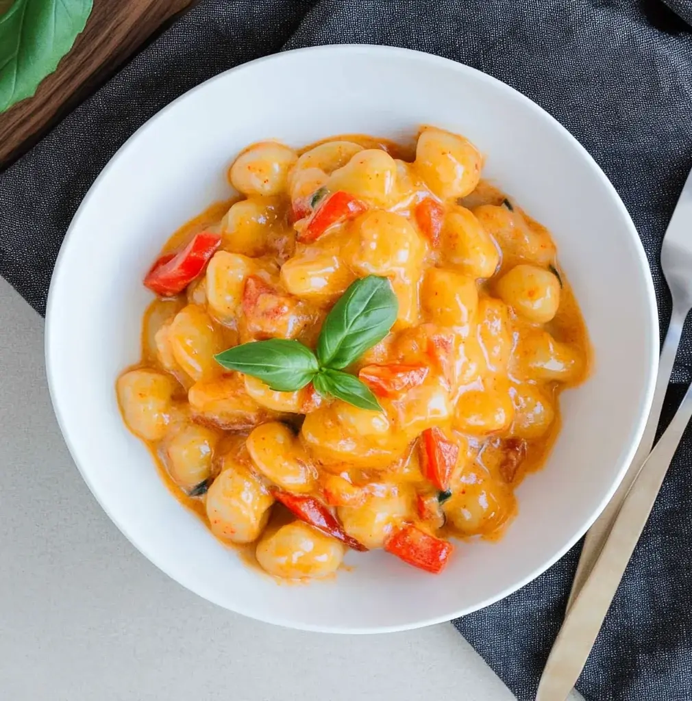 Gnocchi Rezept mit Paprika-Frischkäse-Soße