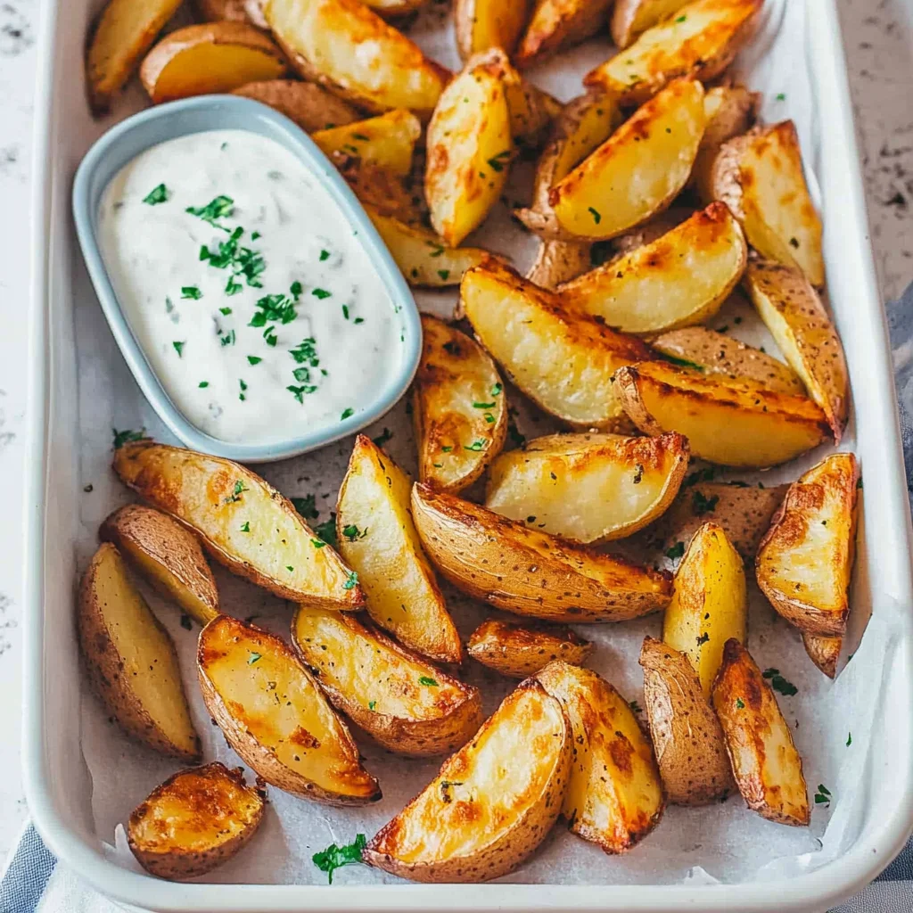 Knusprige Kartoffelspalten im Ofen