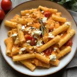 Scharfe Gemüse Feta Pasta