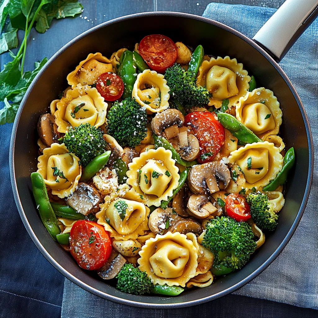 Vegetarische Tortellini-Pfanne