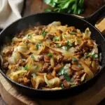 Weißkohl-Hackfleisch-Pfanne