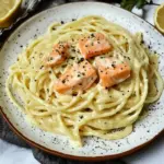 Zitronen Lachs Pasta